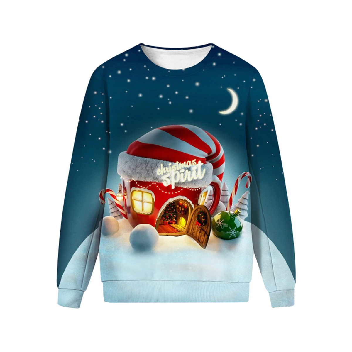 Худи унисекс рождественское с 3D Дональдом Трампом Уродливый Рождественский