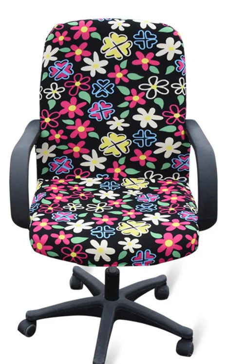 Stripe Elastic Office Computer Chair Cover Side Arm Chair Cover Recouvre Chaise Stretch Rotating Lift Chair Cover Without Chair - Цвет: 7