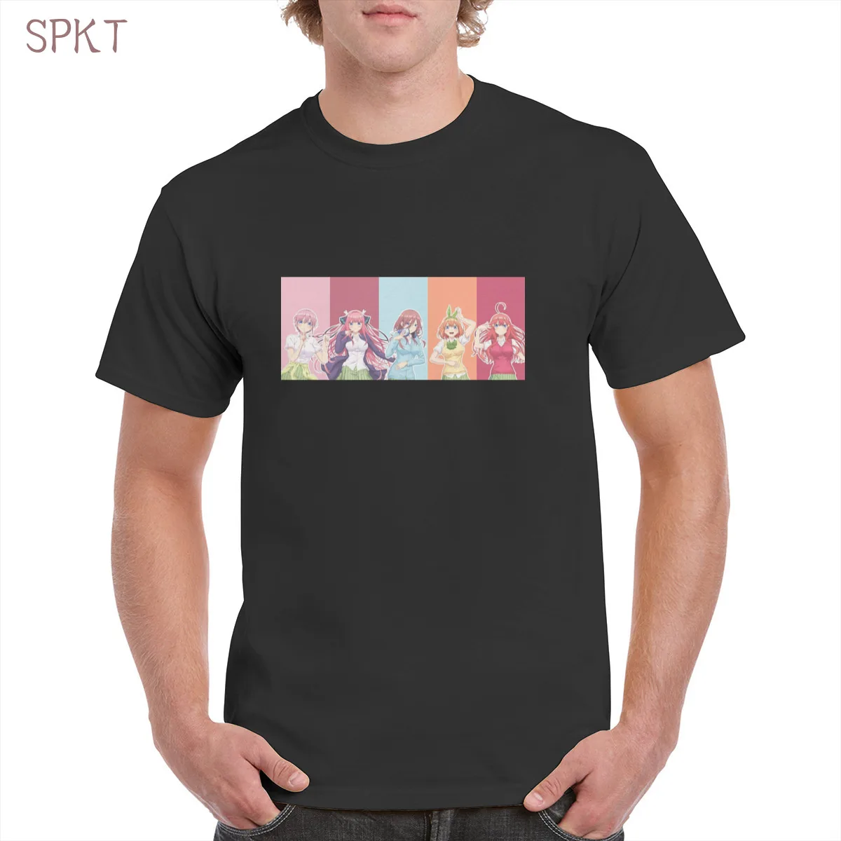 

Quintessential Quintuplets âˆ¬ Anime Comics Cute Girl t shirt Top Soft Oversized Cotton Tee Female/Man T-Shirt Color