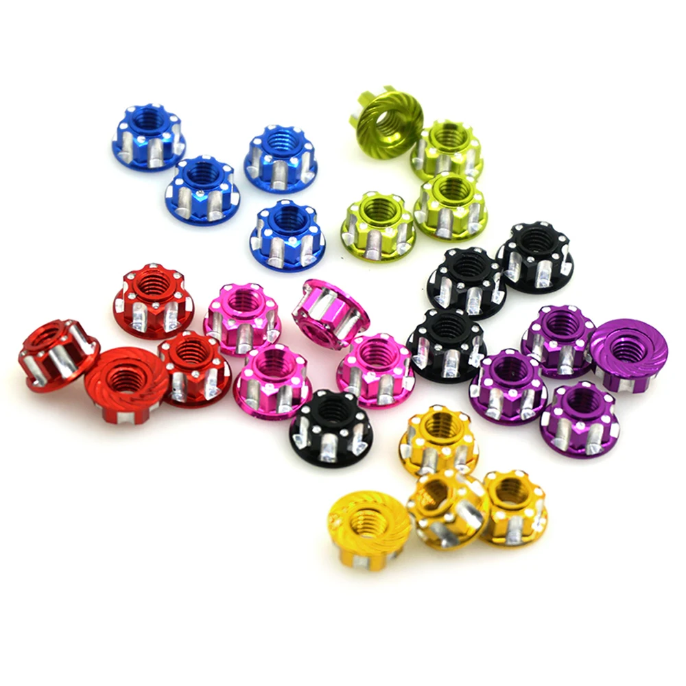 AXSPEED 4 шт. M4 резьба Nyloc шестигранные блокировочные гайки для HSP Sakura D3 D4 1/10 RC Rock Crawler