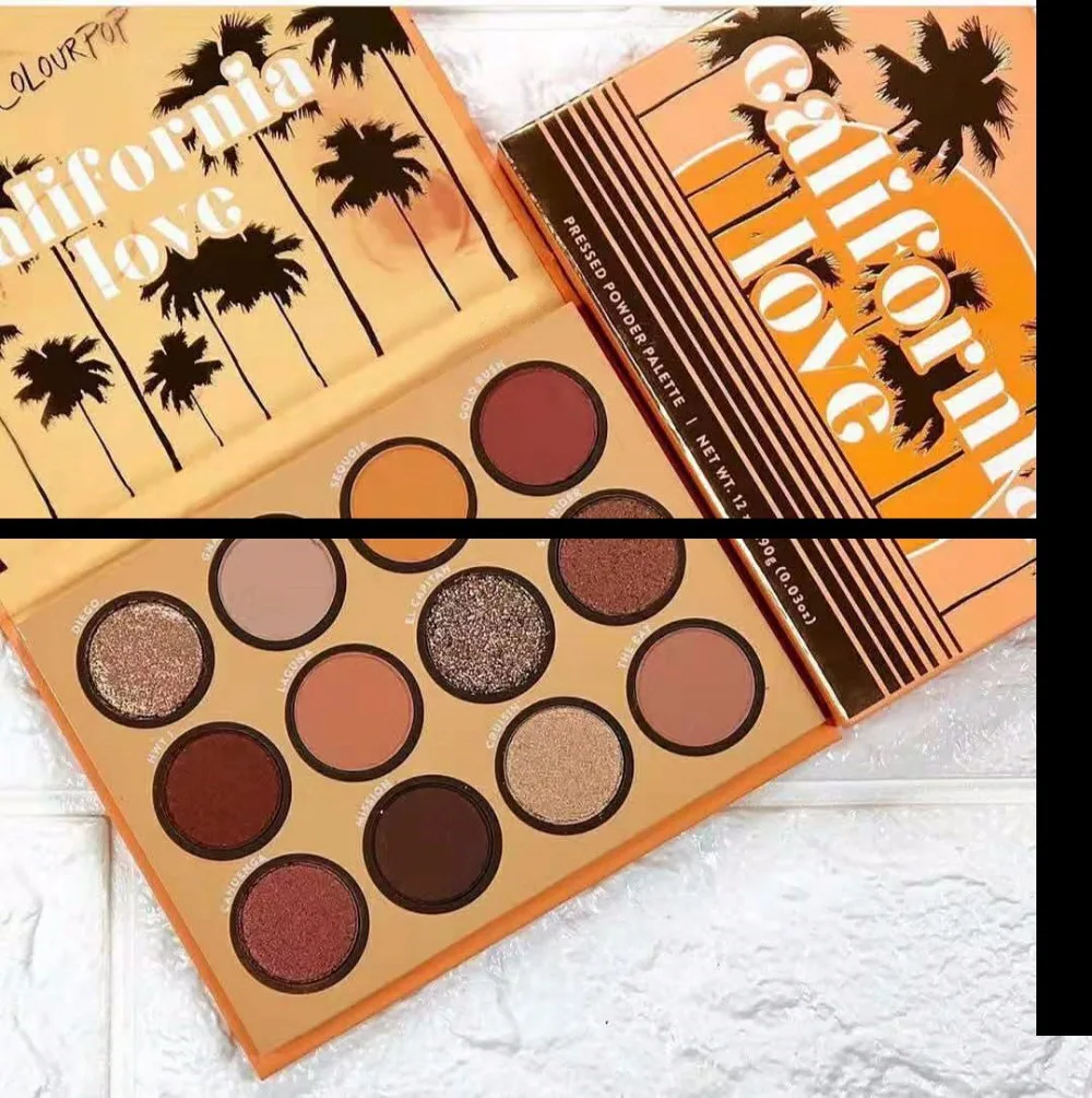 Палитра теней colorpop 12 цветов california love