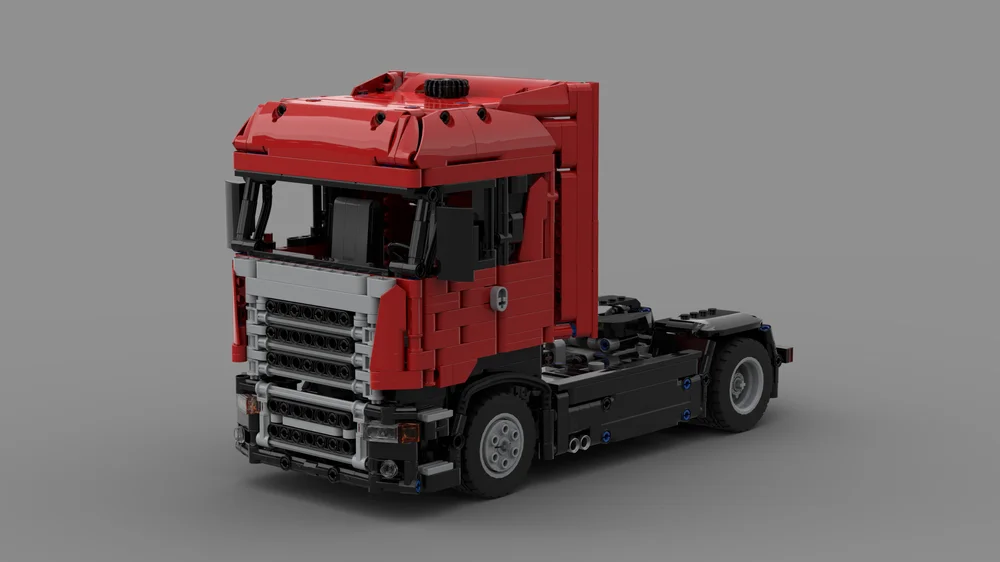 

2021 NEW Technology building block small particle MOC manual Scania truck head assembled toy model static boy birthday gift