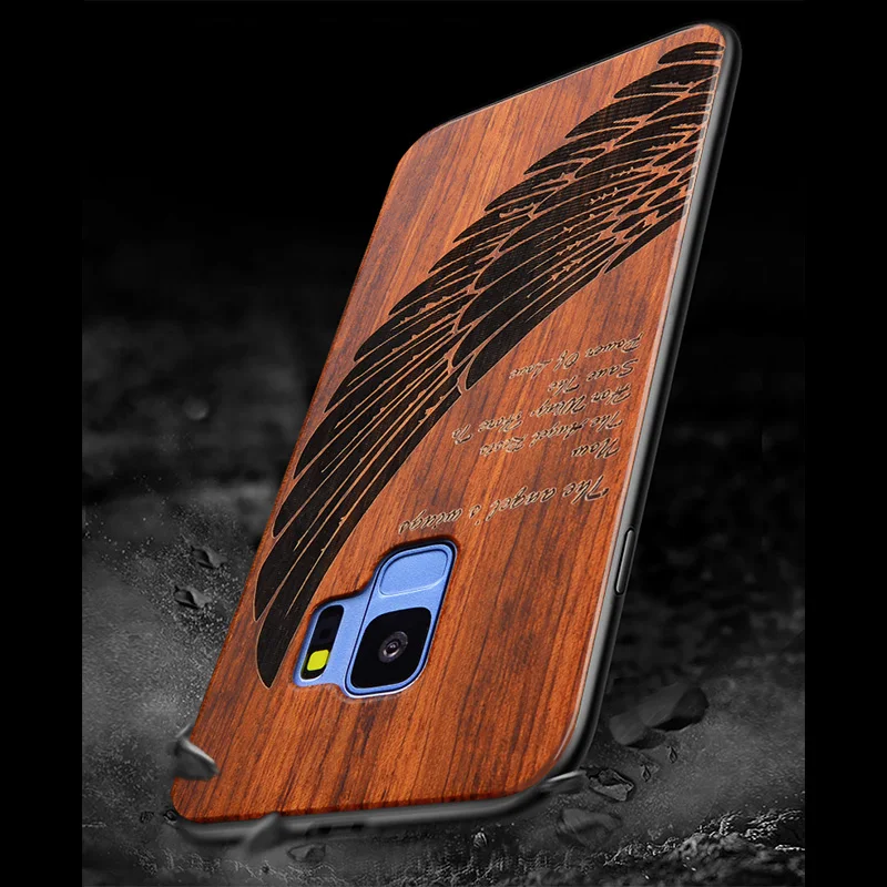 Деревянный чехол для телефона samsung Galaxy Note 10 Plus Pro 8 9 S9 S10 роскошный резной