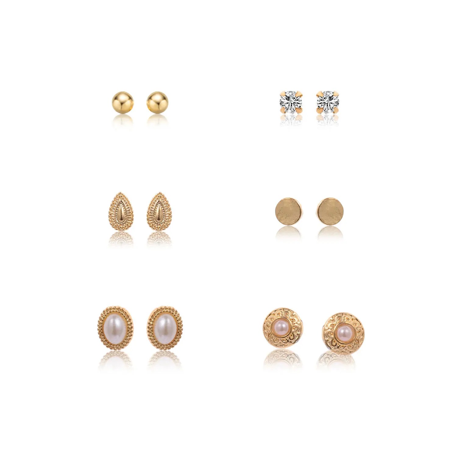 Ювелирные изделия из нержавеющей стали Женские для ушей серьги с жемчужными