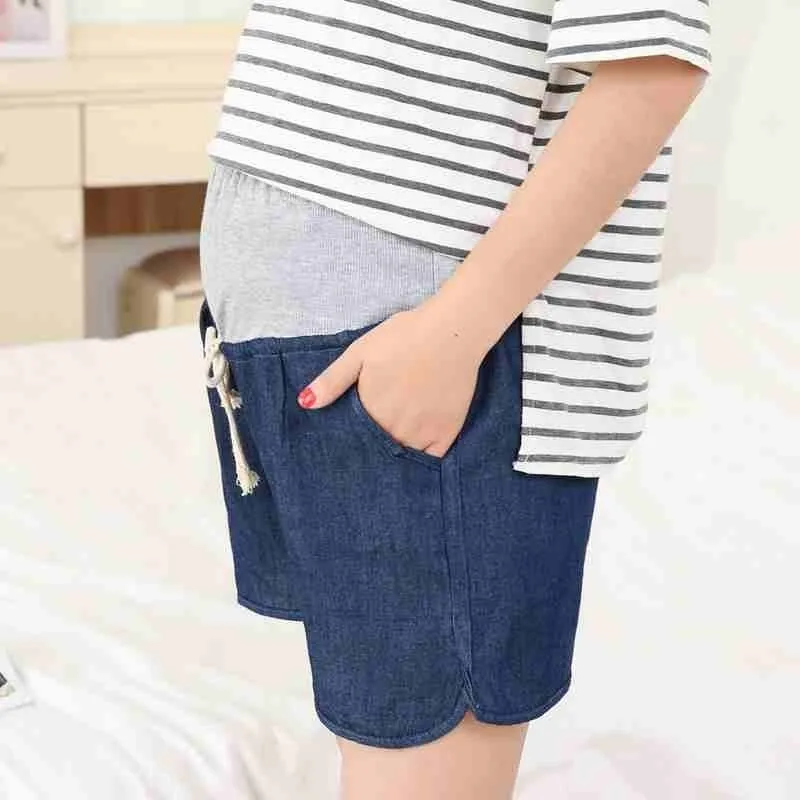 Средства ухода за кожей для будущих мам джинсовые шорты Летняя одежда беременных