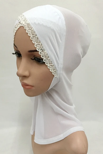 Мусульманская сетчатая женская шапка-тюрбан с перекрестными кружевами и