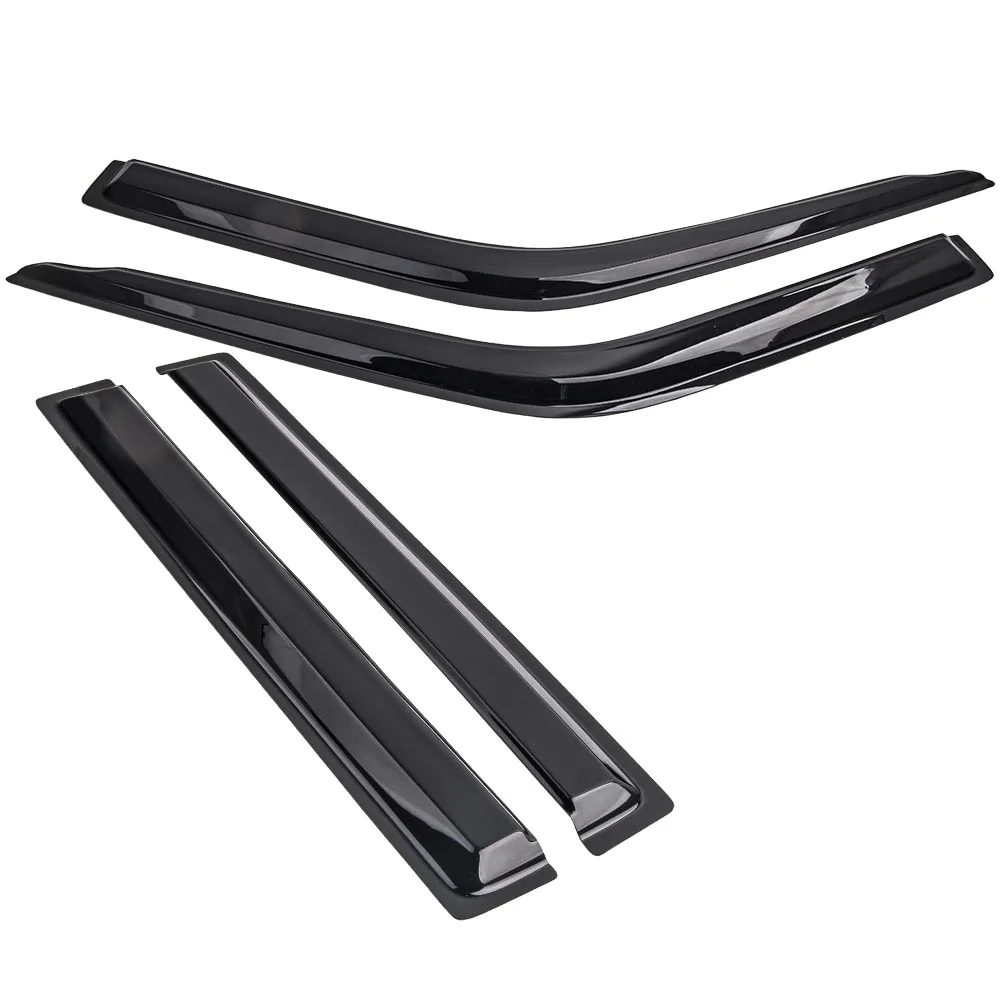 

4pcs Weathershield Rain Deflectors Fit For Nissan Navara D22 1997-2015 Dual Cab