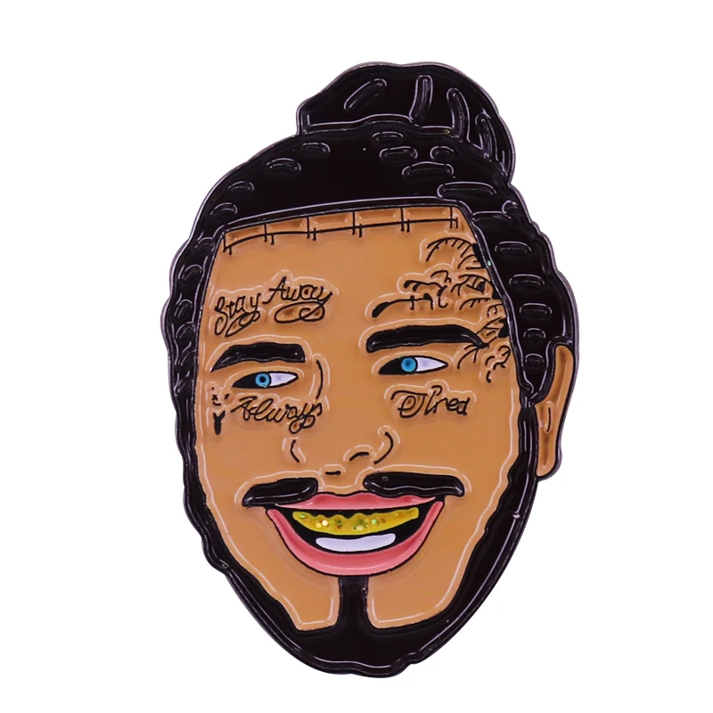 Значок с надписью Post Malone эстетическая музыкальная арт-брошь крутая