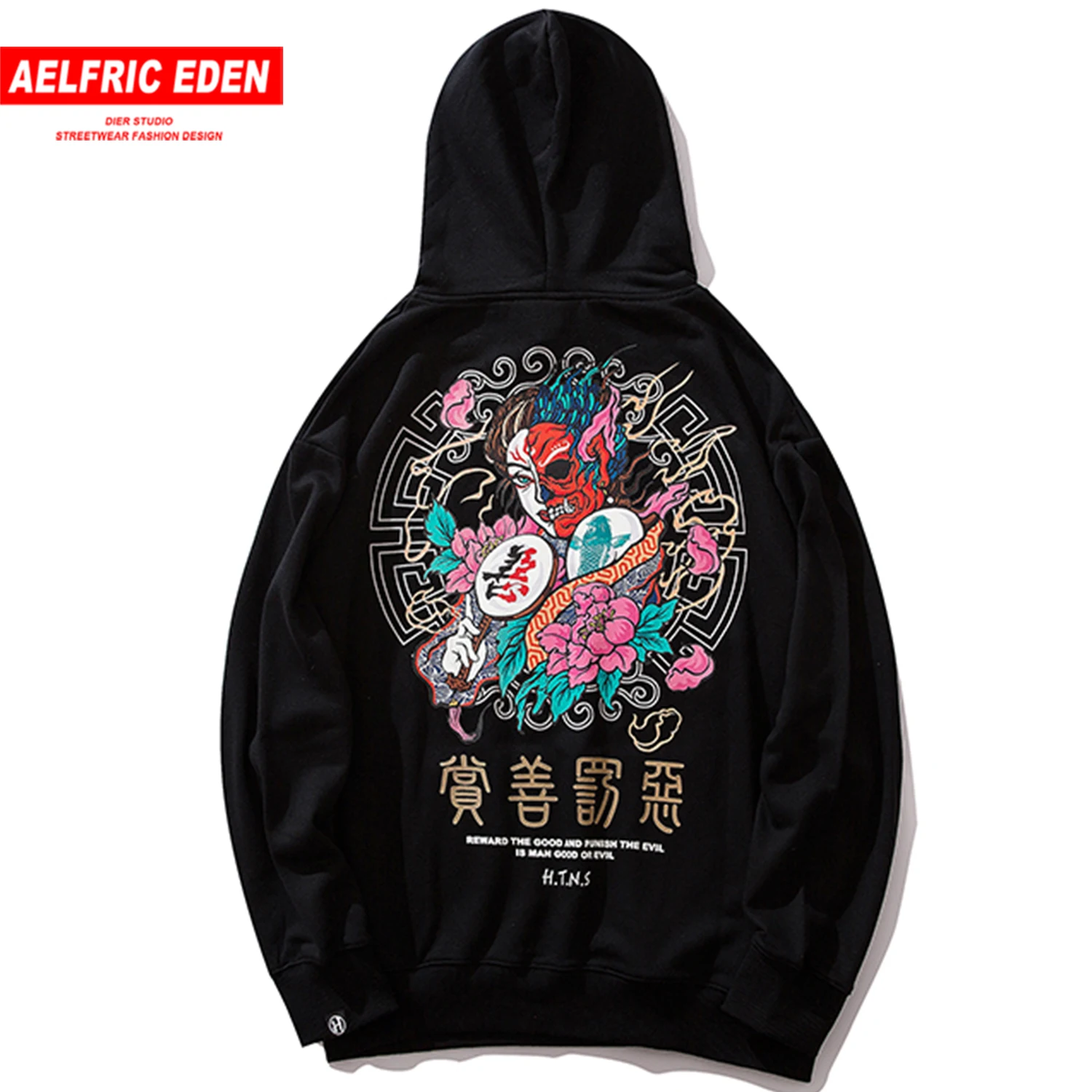 Aelfric Eden Good and Evil мужские толстовки с капюшоном зима 2019 Harajuku Повседневный хлопковый