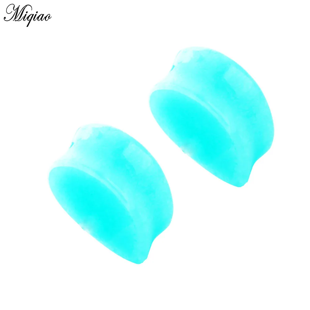 

Miqiao 2pcs Fashion Hot Sale Lake Blue Stone Ear Piercing 6mm-16mm Body Piercing Jewelry
