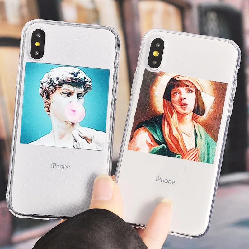 Чехол для телефона с забавными абстрактными винтажными рисунками iPhone 7 8 5 6 S X R XS Max