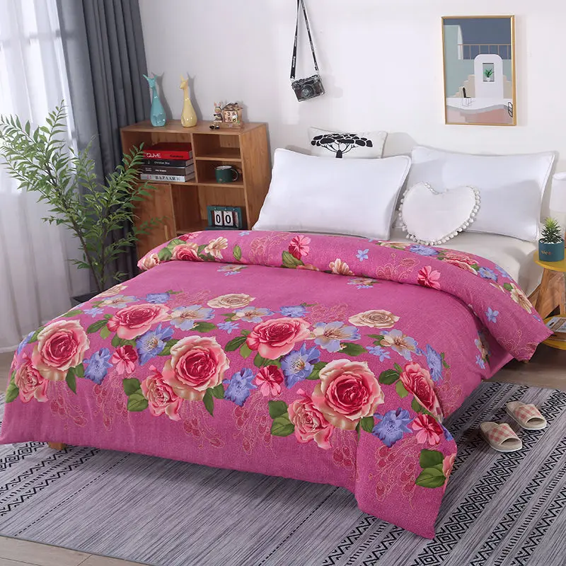 

New style quilt cover, one-piece twill single bed, double skin-friendly sanding, four seasons universal quilt cover sheet