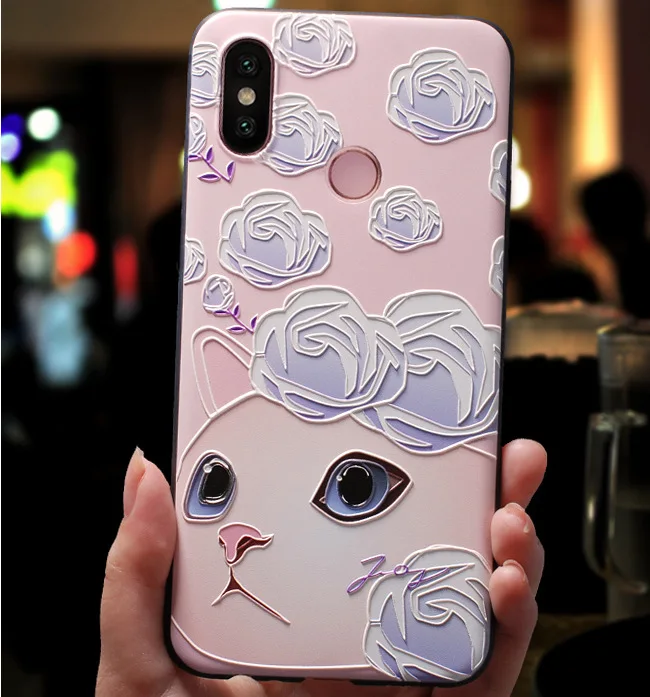 F 3D рельефный чехол для Xiaomi mi 9 SE 8 Lite Pro 6X A2 5X A1 5 6 чехол матовый Силиконовый мягкий чехол для Red mi Note 8 Pro 7 5 Plus Funda - Цвет: F