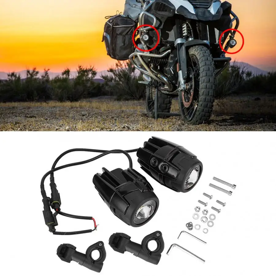 12 V-24 V moto rcycle Универсальный дополнительные фары Габаритные огни светодиодный фары Высокий/фары ближнего света на молнии Wrong extraction para moto