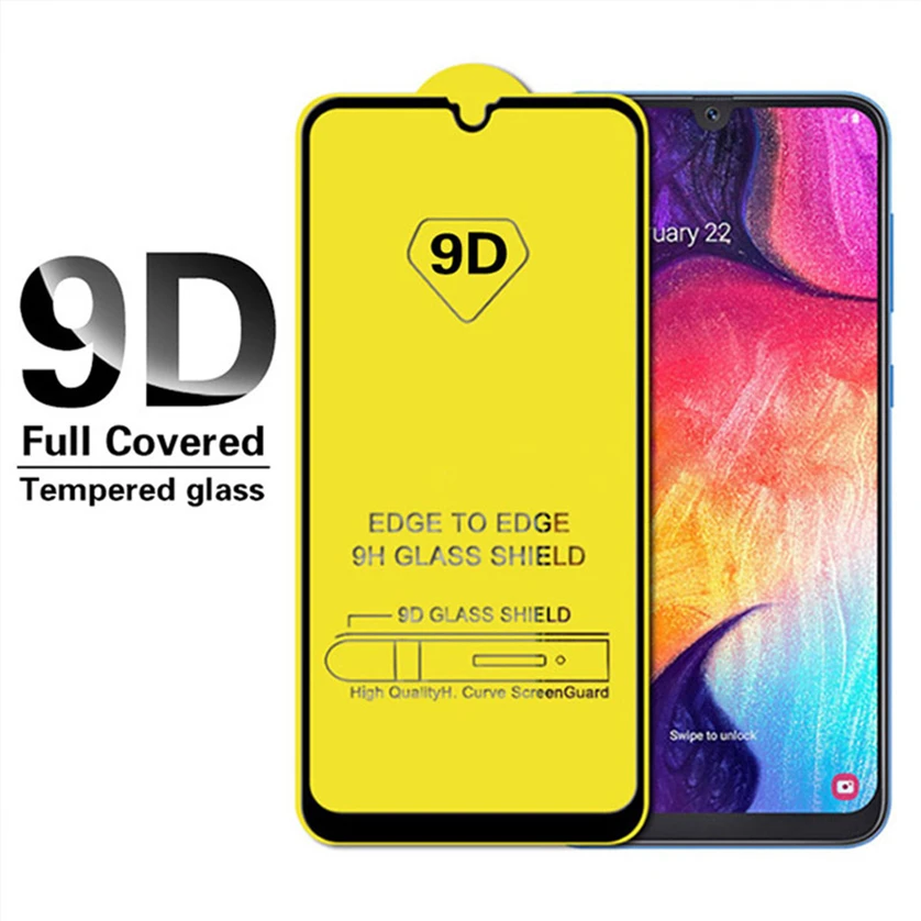 9D полное клеевое закаленное стекло 3D изогнутые края покрытие Защитная пленка для