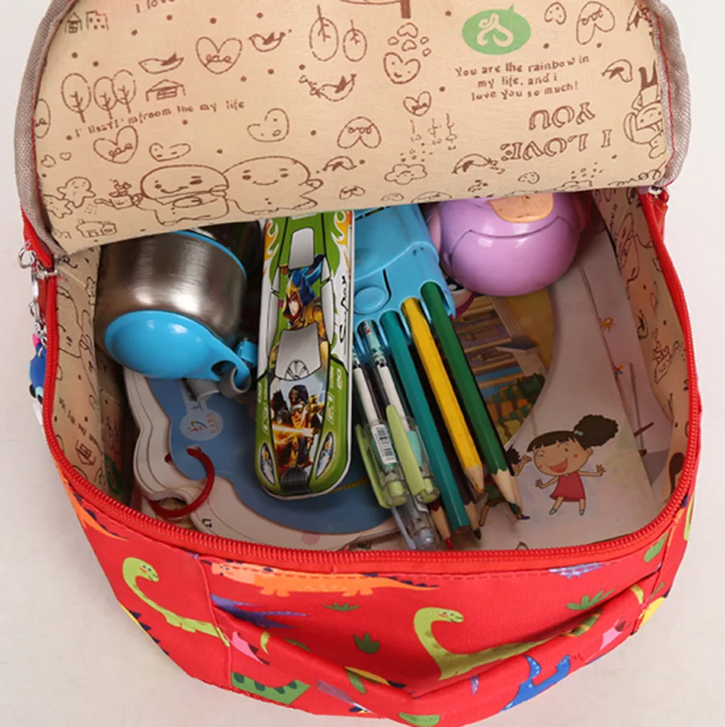 

Baby Boys Backpacks Girls Kids Bag Dinosaur Pattern Cartoon Backpack Toddler School Bags Kindergarten Student Canvas Bags