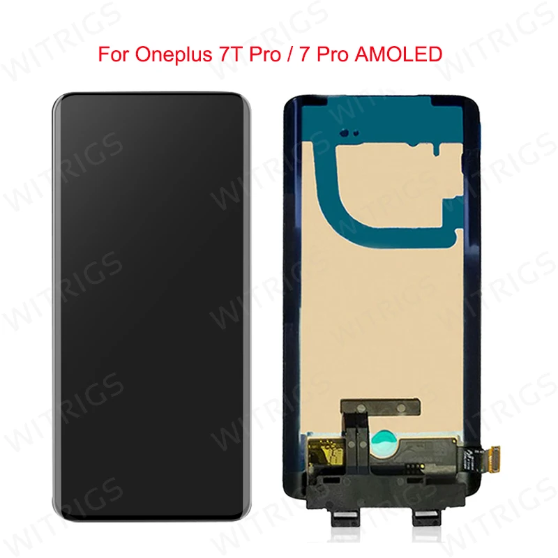 Witrigs для Oneplus 7 T Pro 7 Pro ЖК-дисплей сенсорный экран с дигитайзером сборка Замена для One Plus 7 T Pro AMOLED экран
