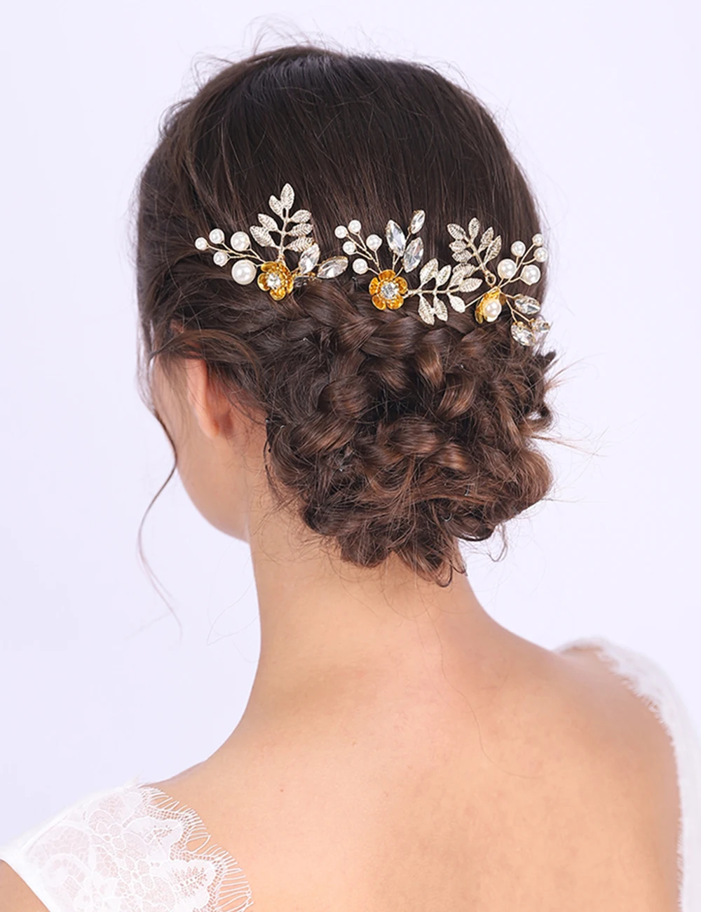Блестящие Свадебные украшения для волос в стиле ретро с золотыми листьями |