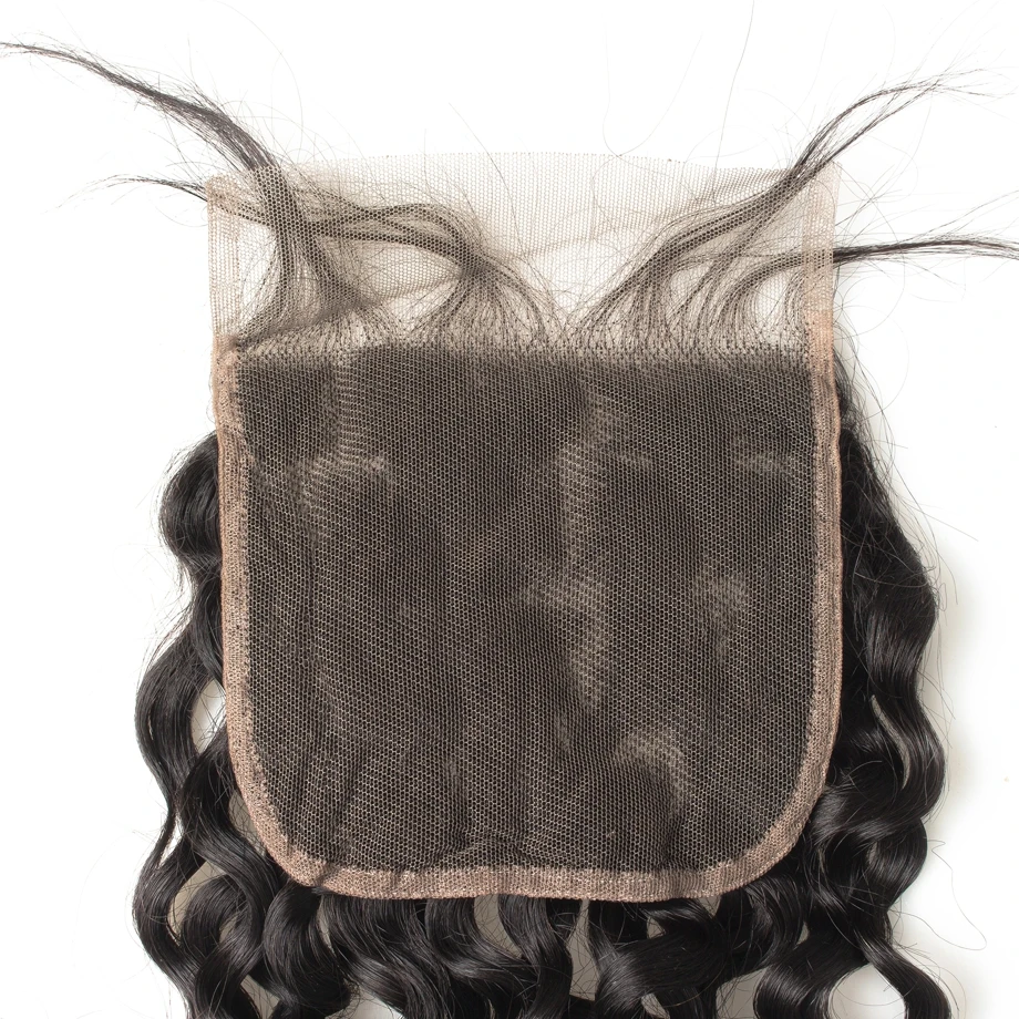 Глубокие кудрявые волнистые пучки с застежкой 3 4 бразильских стандартных пряди