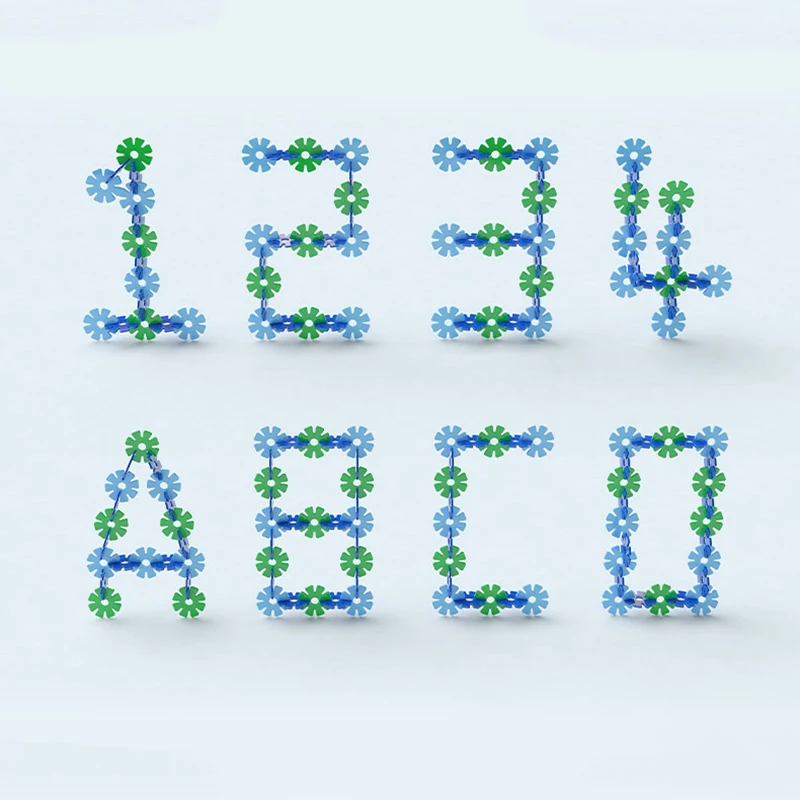 Деревянные игрушки Цифровая форма Снежинка логарифмическая доска Детский сад