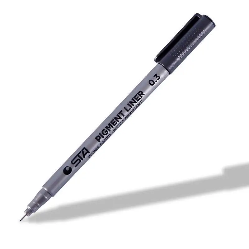 1 шт. пигментный лайнер Pigma Micron чернильный маркер ручка 0 05 2 3 4 5 6 8 разные