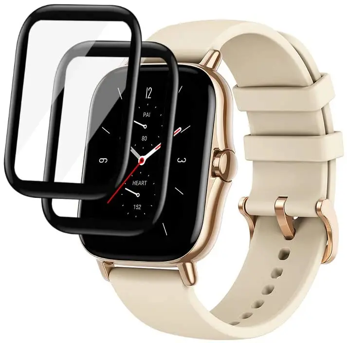 2 шт 3D изогнутая полная Защита экрана для Amazfit GTS2 2020 HD TPU Гибкая защитная пленка [не