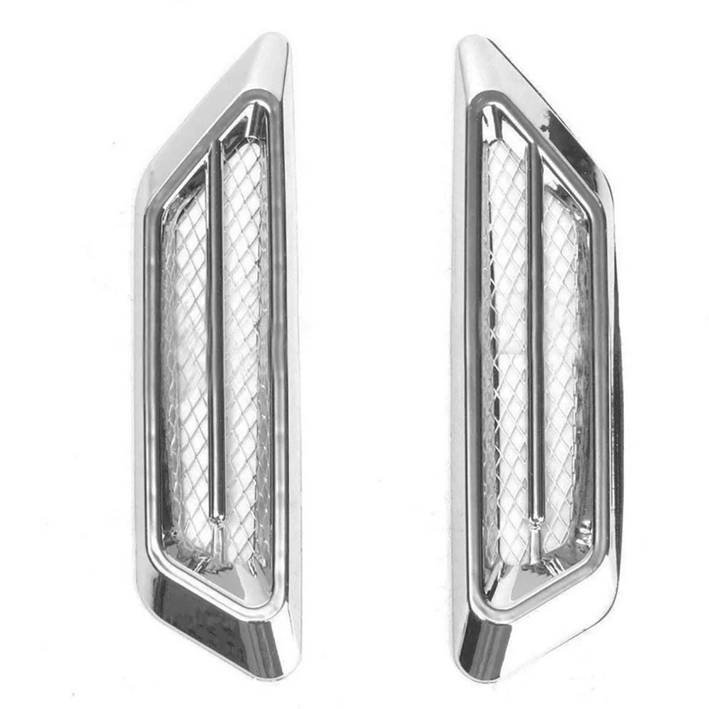 2Pcs Car Vehicle Body Fender Side Air Flow Vent Fake Intake Grille Sticker Decor Interior Accessories Automobiles Boutique | Автомобили и