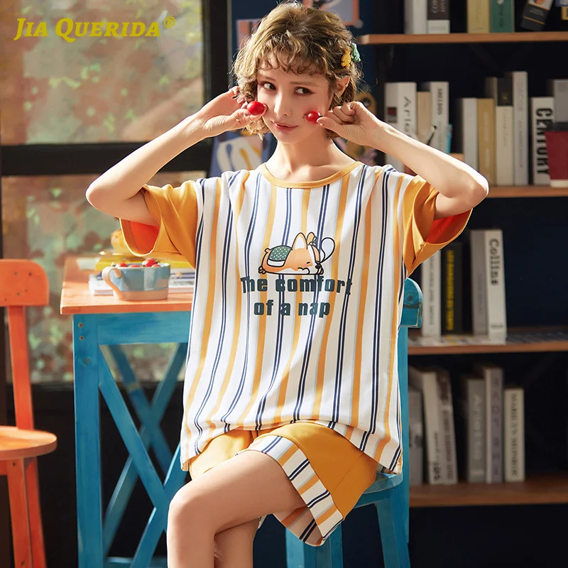 Домашняя одежда с вырезом лодочкой и коротким рукавом короткие штаны домашняя