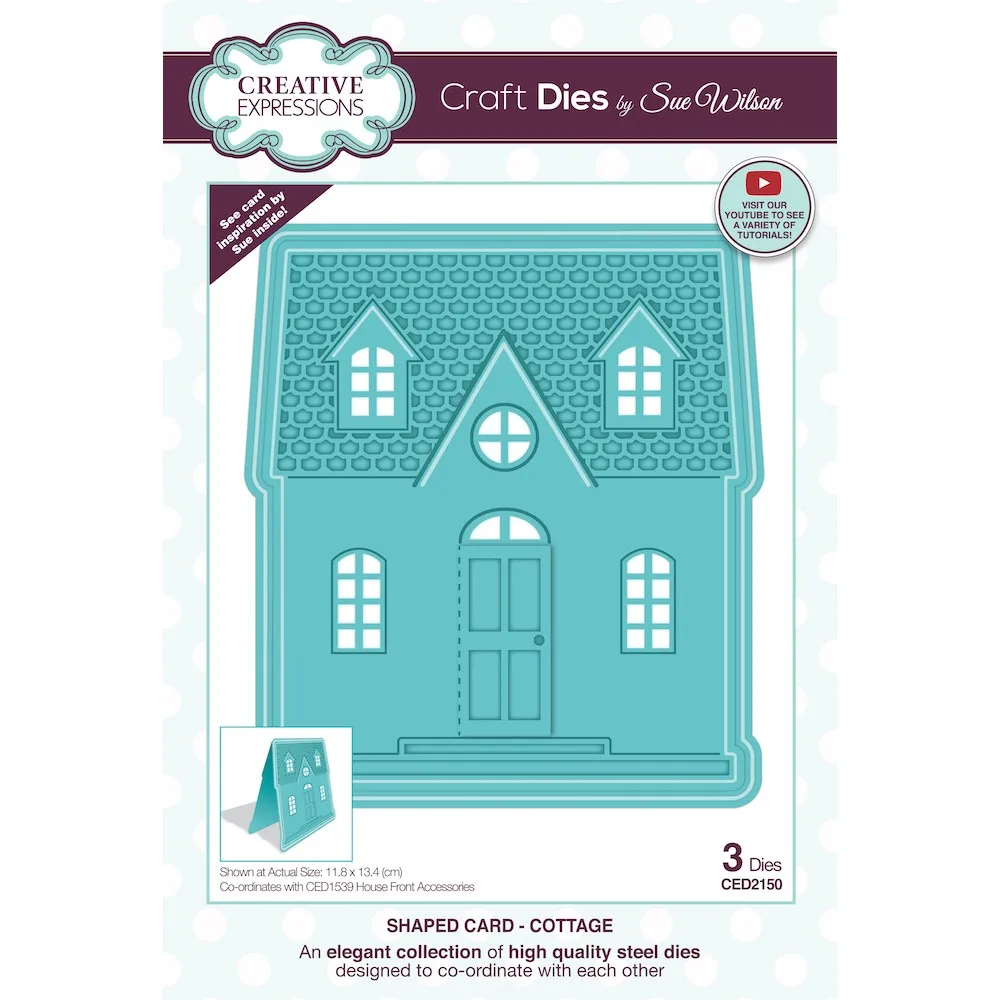 

Cottage Sue Wilson Shaped Cards New Metal Cutting Dies Various Card Series Scrapbook Paper Craft Knife Mould Blade Punch 2021