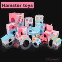 high quality diy small pet house hamster wooden toys guinea pig accessories chinchila chewing toy 2 step wooden ladder