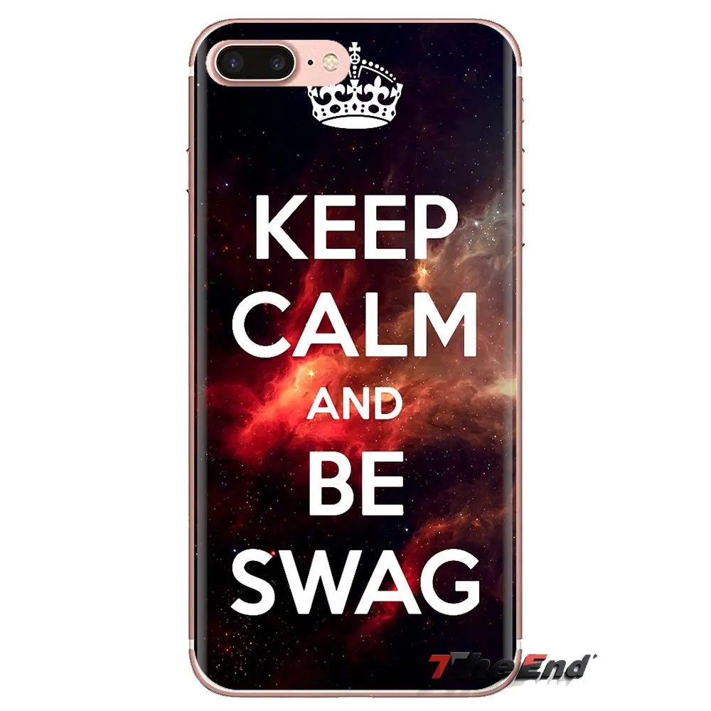 Keep Calm and Love SWAG на печати ТПУ прозрачный чехол для Xiaomi Redmi 4A S2 Note 3 3S 4 4X5 Plus 6 7 6A Pro Pocophone