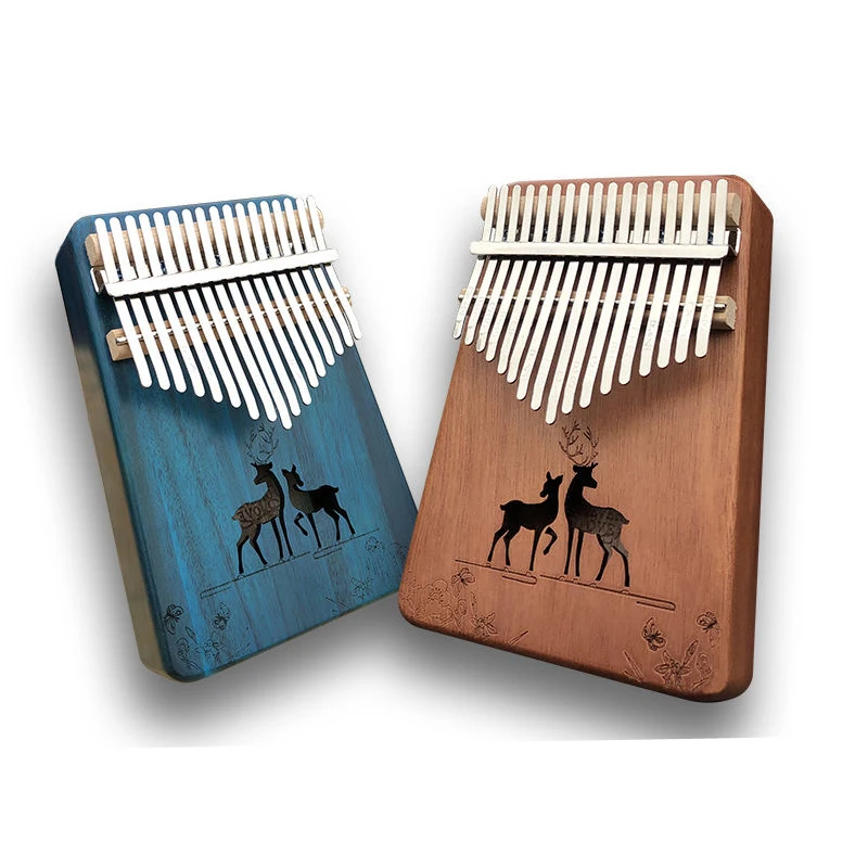 

Kalimba Thumb Piano 17 Keys High Quality Wood Mahogany Finger Piano Musical Instruments Gifts Development Tools For Children