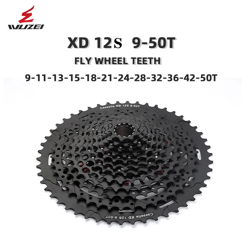 Велосипедная кассета wuзел 12 s MTB freewheel 9-50T Скоростей совместимая со спиралью XD freexd