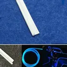 Диаметр 3 мм молочный T-образный Невидимый юбка боковое Свечение Волоконно-оптический кабель автомобиля внутреннее освещение DIY wбоковая лента интерьер ПММА крепление RGB