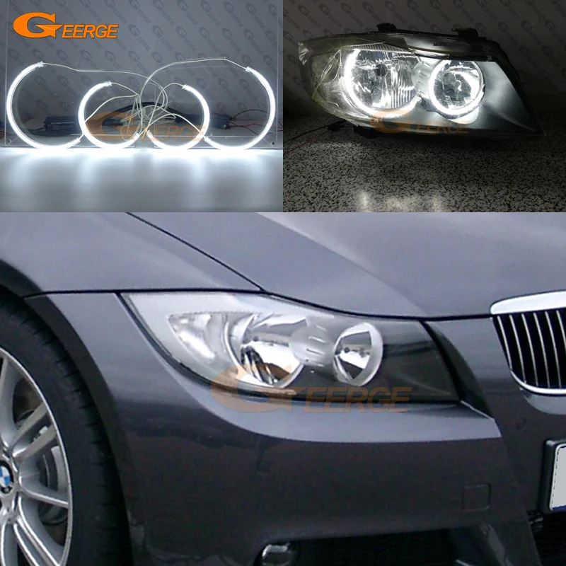 Для BMW 3 серии E90 E91 saloon touring 2005 2008 Галогеновые HD отличные ультра яркие C образные
