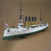 1200 tsarist varyag protective cruiser diy 3d paper card model building sets construction toys educational toys military model