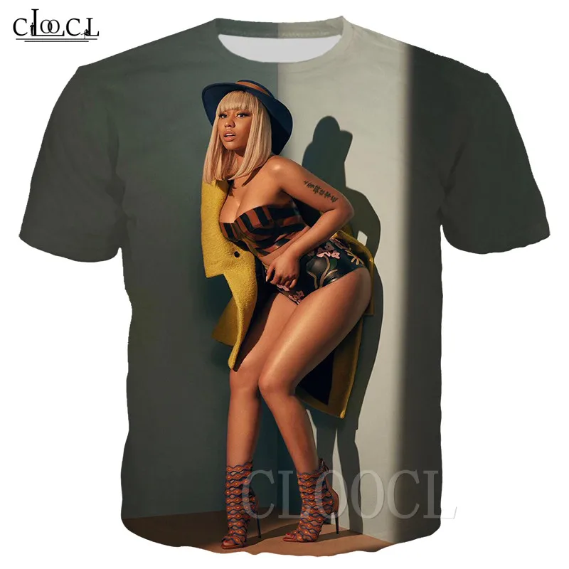 Хип Хоп футболка сексуальная Nicki Minaj 3D принт Рэппер Звезда Певица Модные свитшоты