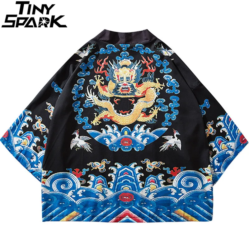 2021 Харадзюку кимоно куртка японский хип хоп мужская уличная Древний китайский