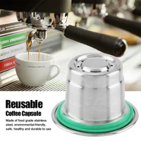 new upgraded reusable coffee capsule for nespresso stainless steel coffee filters espresso coffee crema maker