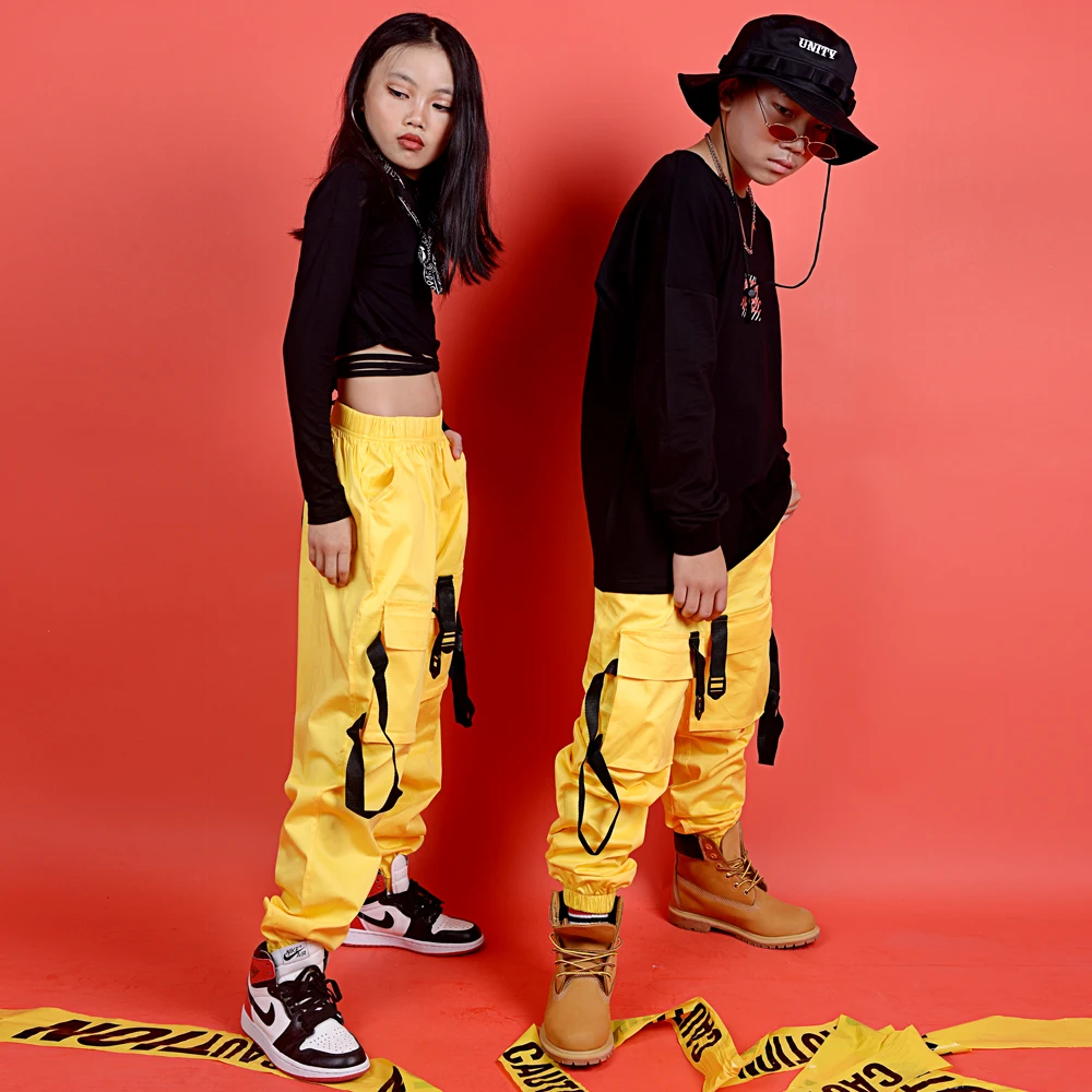 Новая одежда в стиле хип хоп для детей сценический костюм уличная Детские