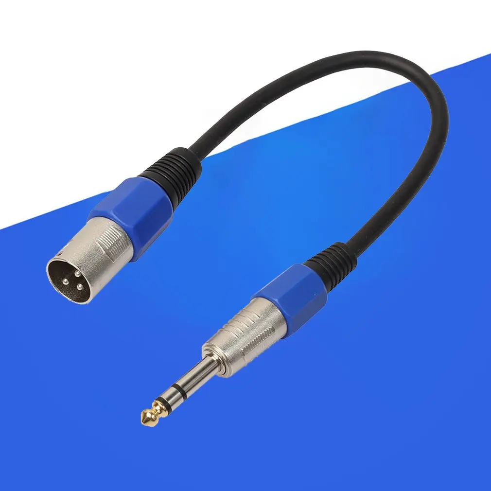 Папа XLR до 6 35 мм Стерео Джек кабель 0 3 м/0 5 м/1 м аудио активный питание спикер