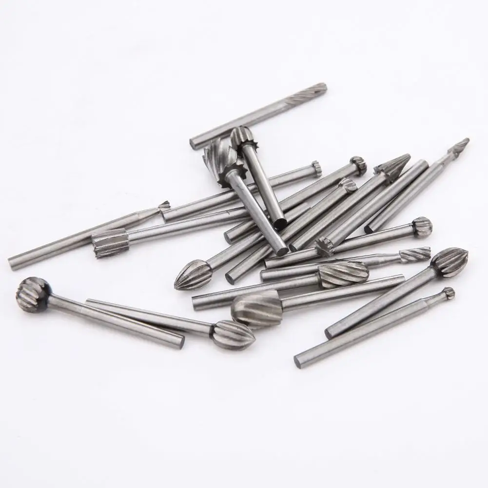 

20pcs Set HSS Titanium Dremel Routing Rotary Milling Rotary File Cutter Wood Carving Carved Knife Cutter Carpenter Tools