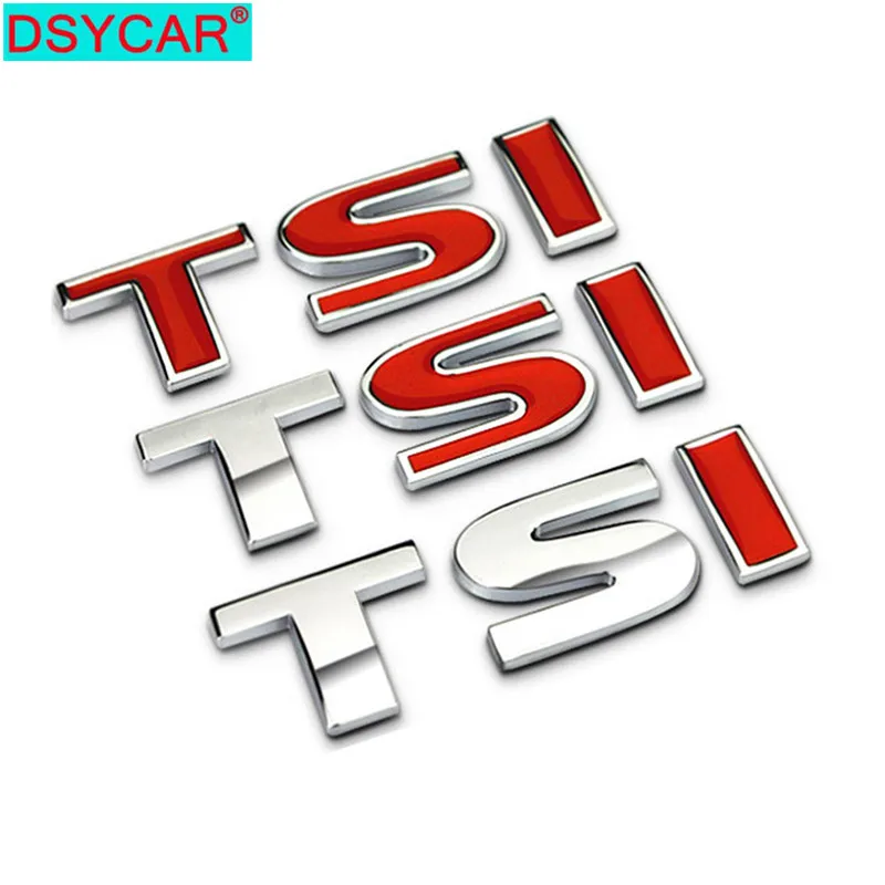 DSYCAR 1 шт. 3D металлический TSI автомобильный боковой крыло задний багажник эмблема значок наклейки для Volkswagen Sagitar, GOLF Magotan Polaris Boracay
