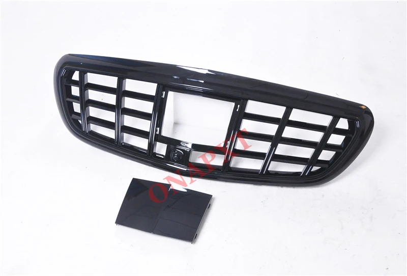 Средняя решетка для автостайлинга Mercedes-Benz E-class 2016-2020 W213 Maybach Style ABS передний бампер