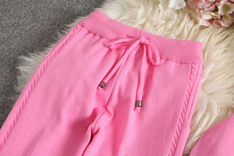 Женский трикотажный костюм ALPHALMODA Трикотажный из 3 предметов с длинными кардиган