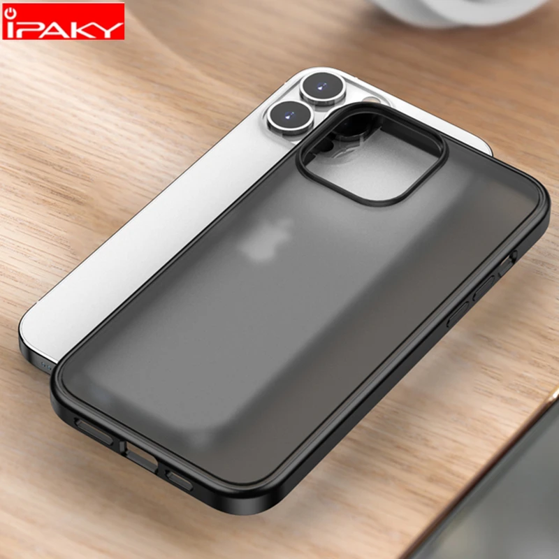 

IPAKY for iPhone 13 Case Magic Shadow 13 Pro Mini Case Matte Transparent PC TPU Shockproof Cover for iPhone 13 Pro Max Case