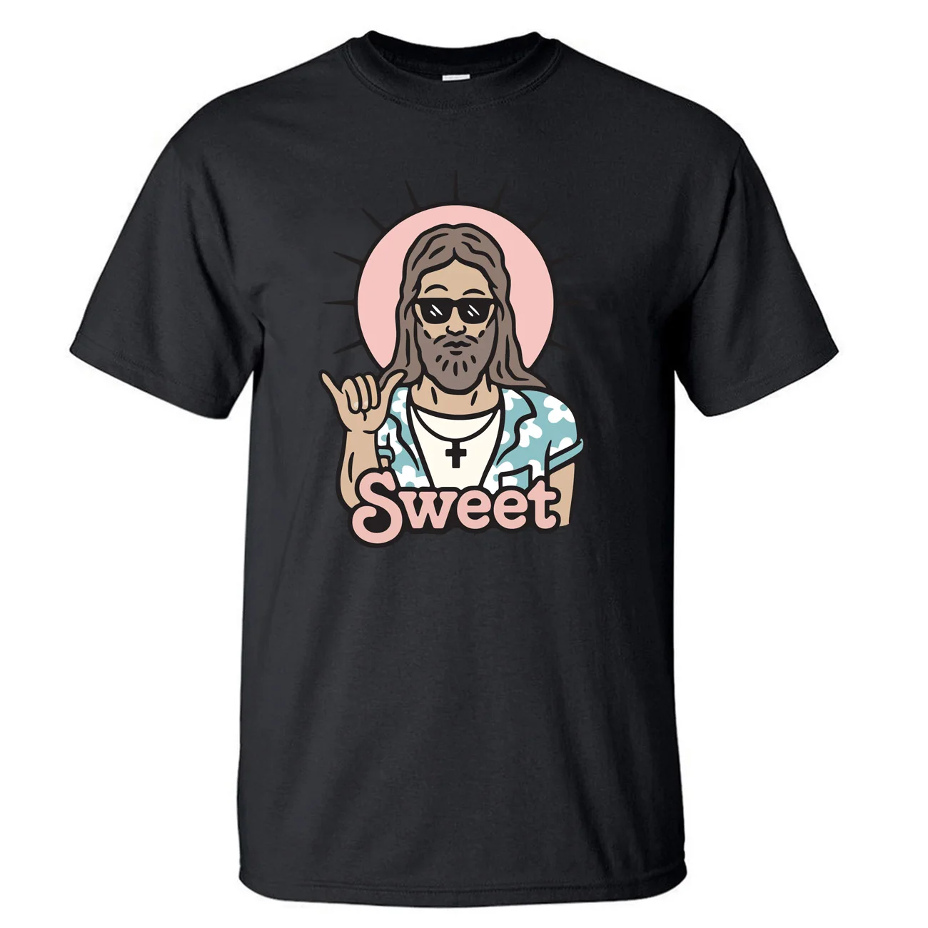 Футболка мужская с изображением Иисуса милая забавная тенниска надписью Faith