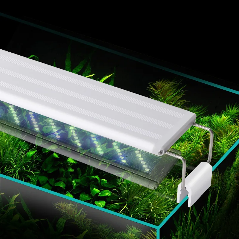 

Super Slim LEDs Aquarium Lighting Aquatic Plant Light 18-58CM Extensible Bright Waterproof Clip on Lamp For Fish Tank 200-240V