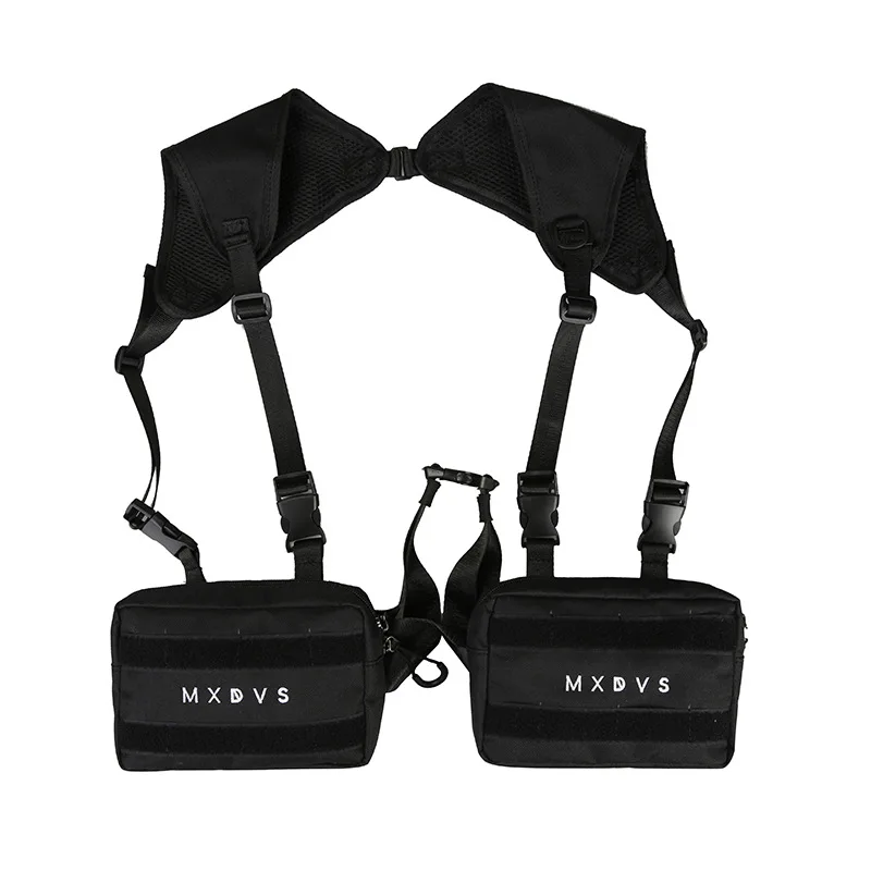 Мужская и женская сумка-жилет в стиле ins dark, нагрудная многофункциональная сумка в Военном Стиле, модный тактический рюкзак в стиле хип-хоп от AliExpress WW