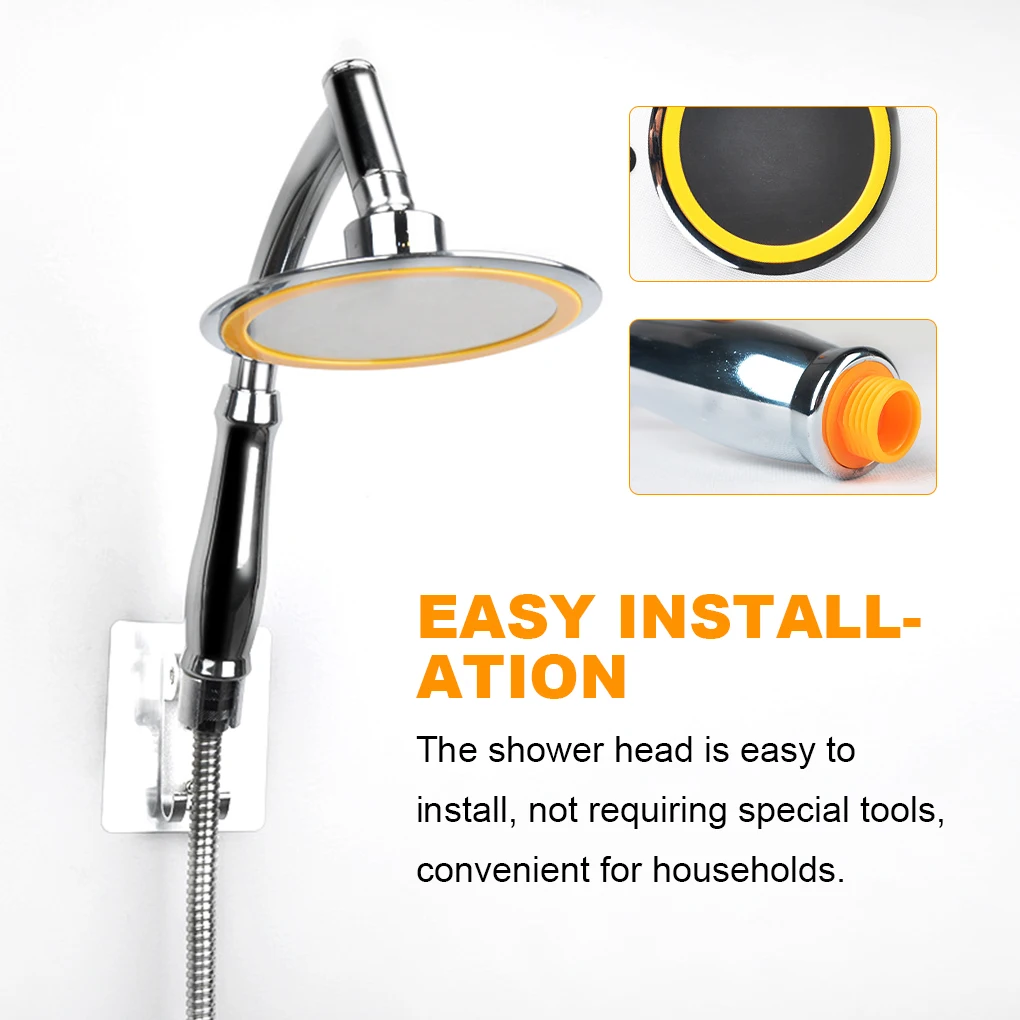 

RecabLeght Adjustable 6 Inch Shower Head High Pressure Rainfall ShowerHead 360 Degree Pressurized Bathroom Handheld Sprayer SPA